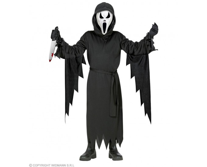 COSTUME SCREAMING GHOST 8-10 ANNI
