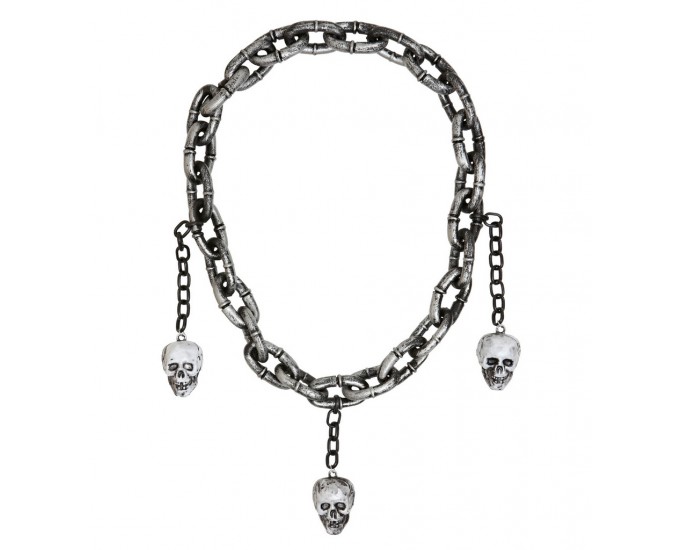 COLLANA CATENA CON TESCHI W9831H