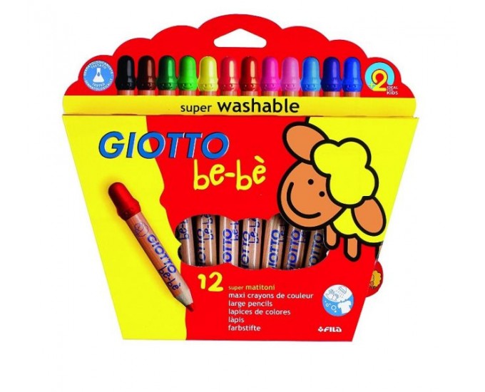 SUPER LAVABILI GIOTTO BEBE' 12 PZ