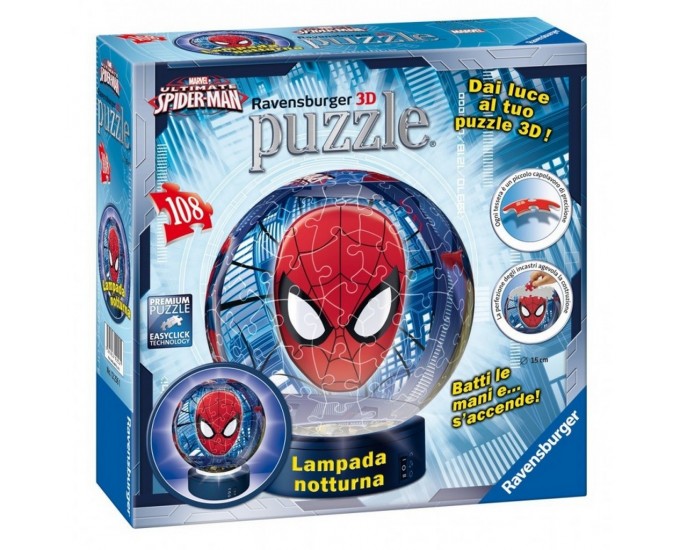 LAMPADA SPIDERMAN PUZZLE 3D