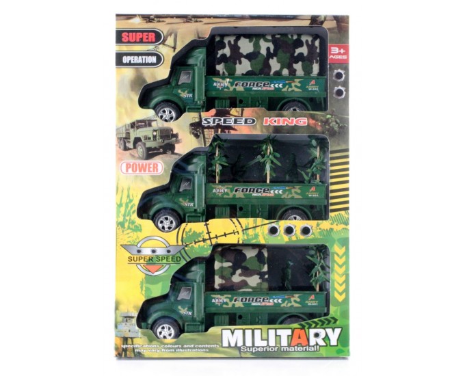 SET 3 CAMION MILITARI FRIZIONE