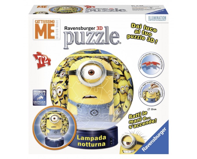 MINIONS LAMPADA NOTTURNA PUZZLEBALL