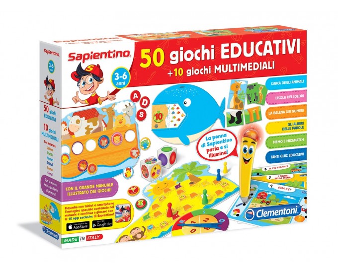 SAPIENTINO PENNA PARL.50 GIOCHI EDU