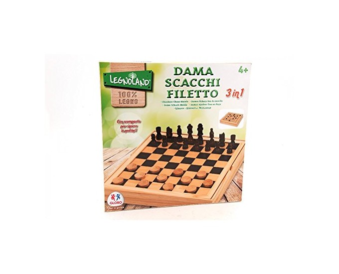 GIOCHI IN LEGNO DAMA-SCACCHI