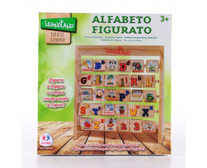 ALFABETIERE IN LEGNO 6 RIGHE