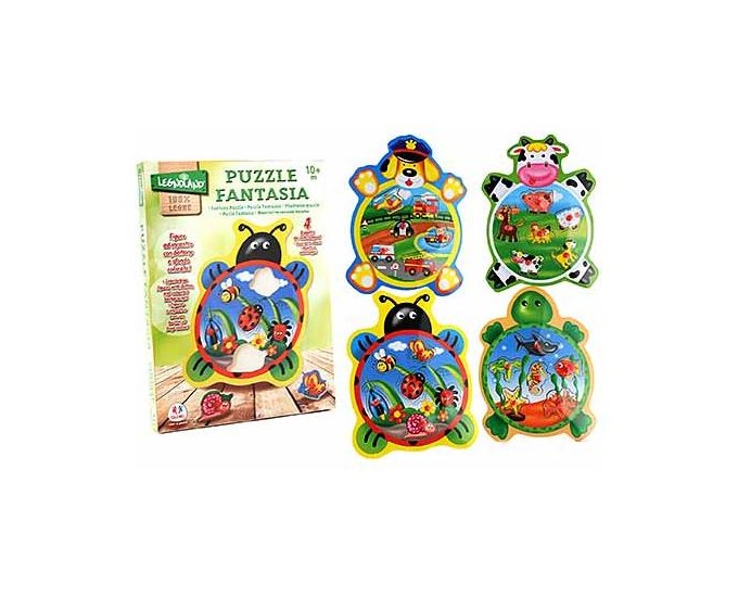 PUZZLE LEGNO ANIMALI 6PZ C/PIOLI