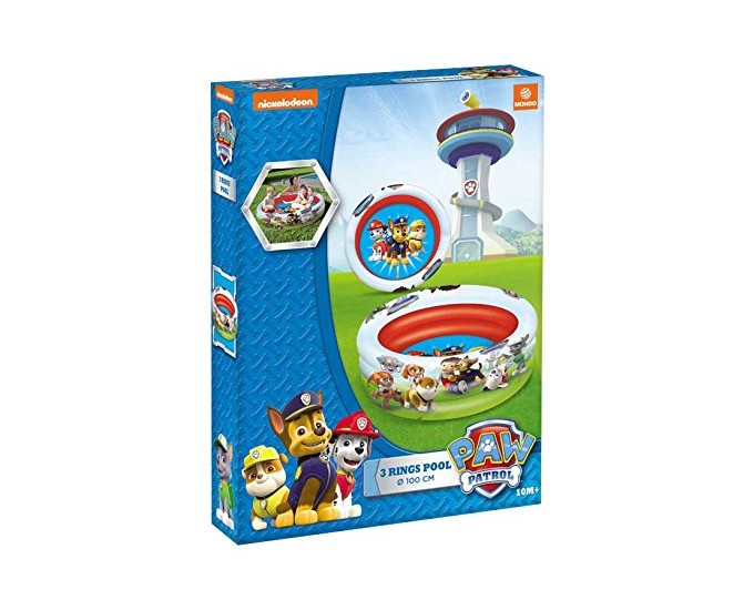 PISCINA PAW PATROL 3 ANELLI CM.100