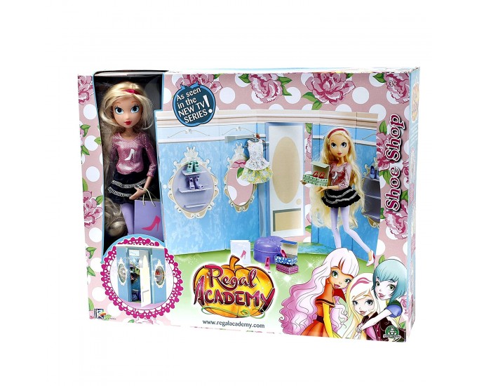 REGAL ACADEMY PLAYSET SCARPE C/DOLL