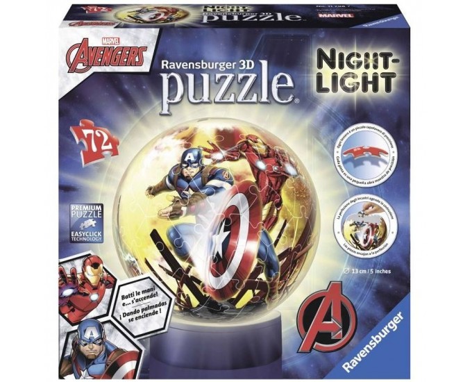 PUZZLEBALL 3D AVENGERS LAMPADA