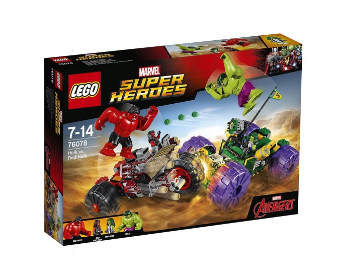 HULK CONTRO RED HULK S.HEROES 76078