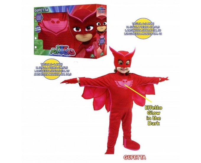 PJ MASKS COSTUME GUFETTA