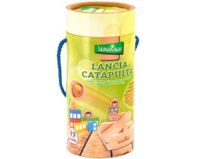 GIOCO MINI CATAPULTA IN LEGNO
