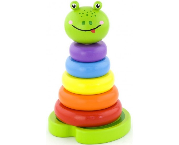 PIRAMIDE ANELLI RANA 18CM
