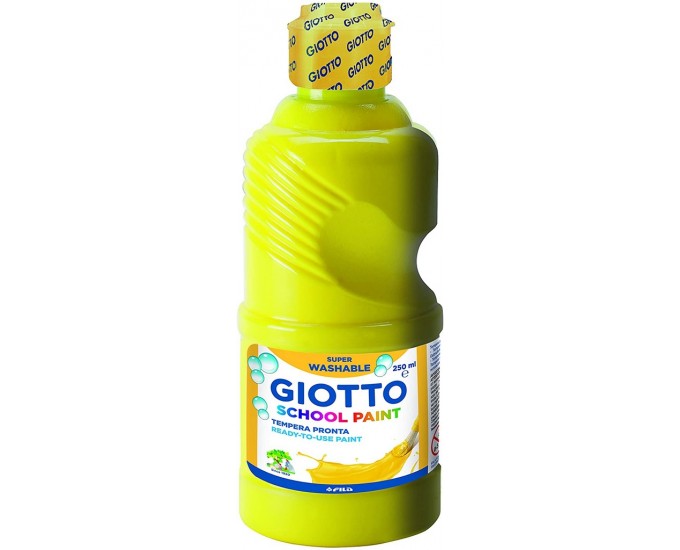 GIOTTO SCHOOL PAINT 250ML GIALLO