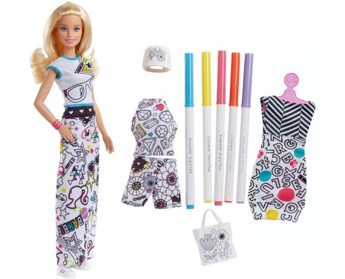 BARBIE CRAYOLA COLORA MODA