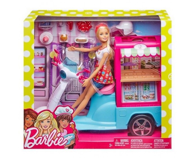 BARBIE SCOOTER STREETFOOD C/BAMBOLA