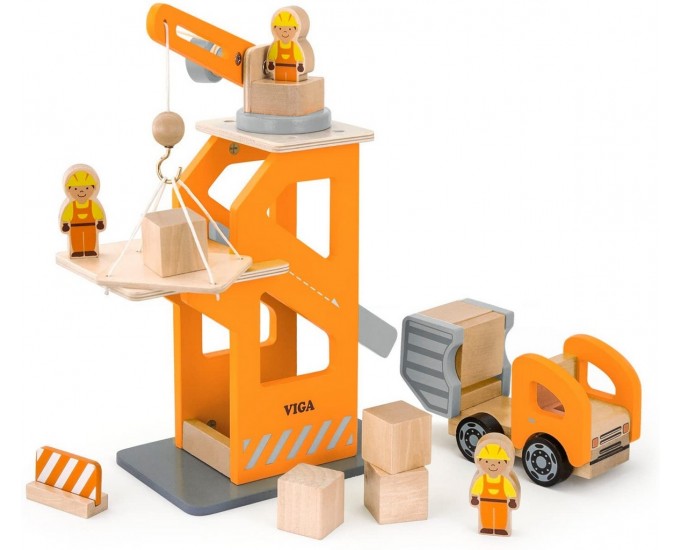 PIATTAFORMA C/GRU PER CARICO LEGNO