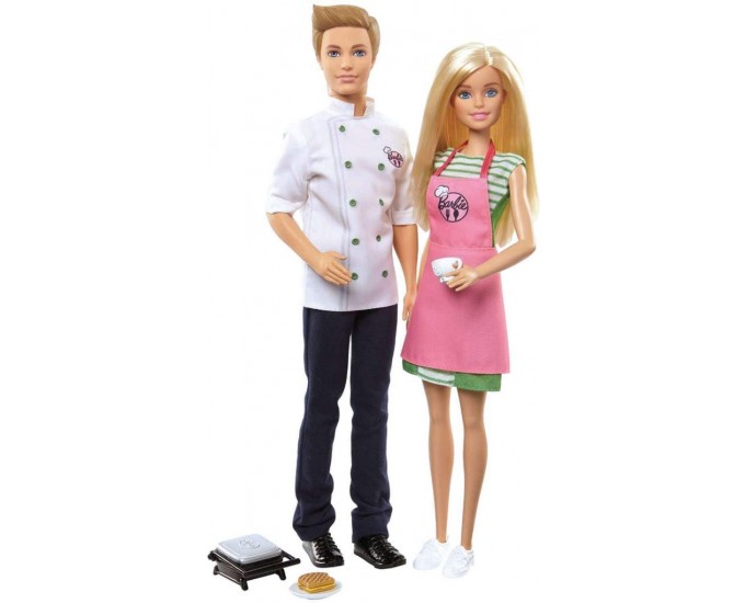 BARBIE E KEN CAFFE' SET 2 BAMBOLE