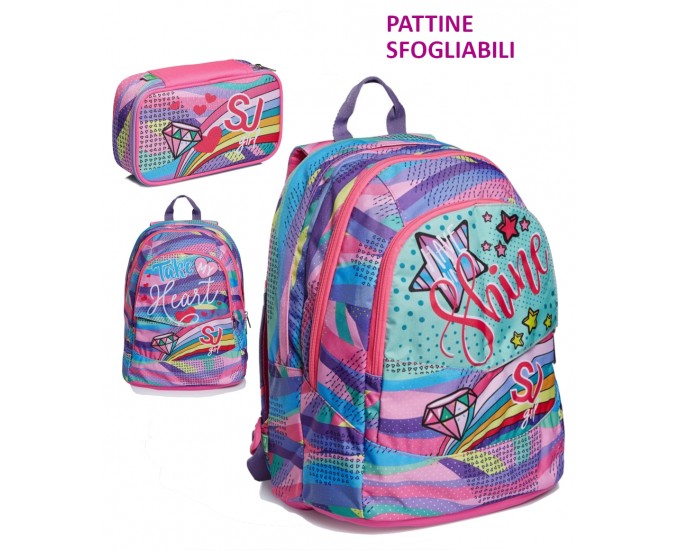 SCHOOLPACK SJ GANG MAXI PASTEL RAIN