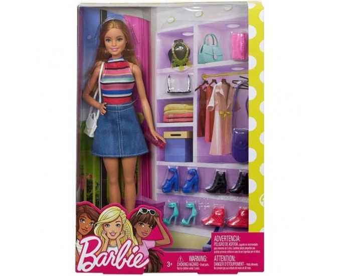 BARBIE ARMADIO CON ACCESSORI FVJ42