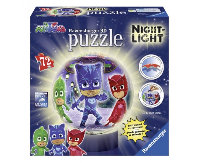 PUZZLEBALL 3D PJ MASKS 72PZ