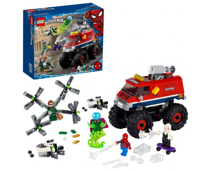MONSTER TRUCK SPIDERMAN VS MYSTERIO