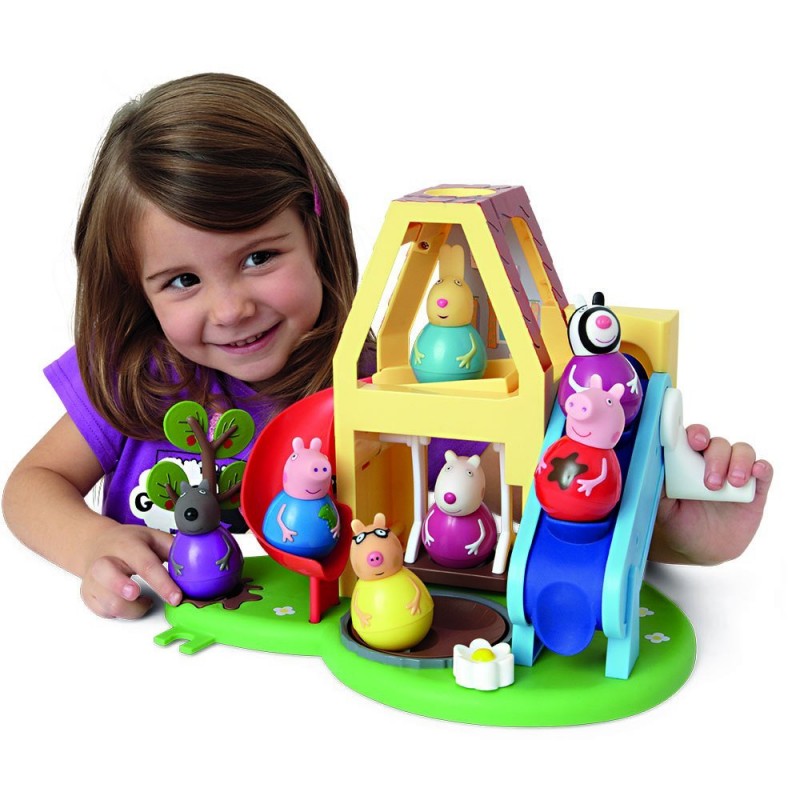 Peppa Pig Weebles – Personaggio Con Base Collegabile – Giocattolo Oscillante Che Non Cade