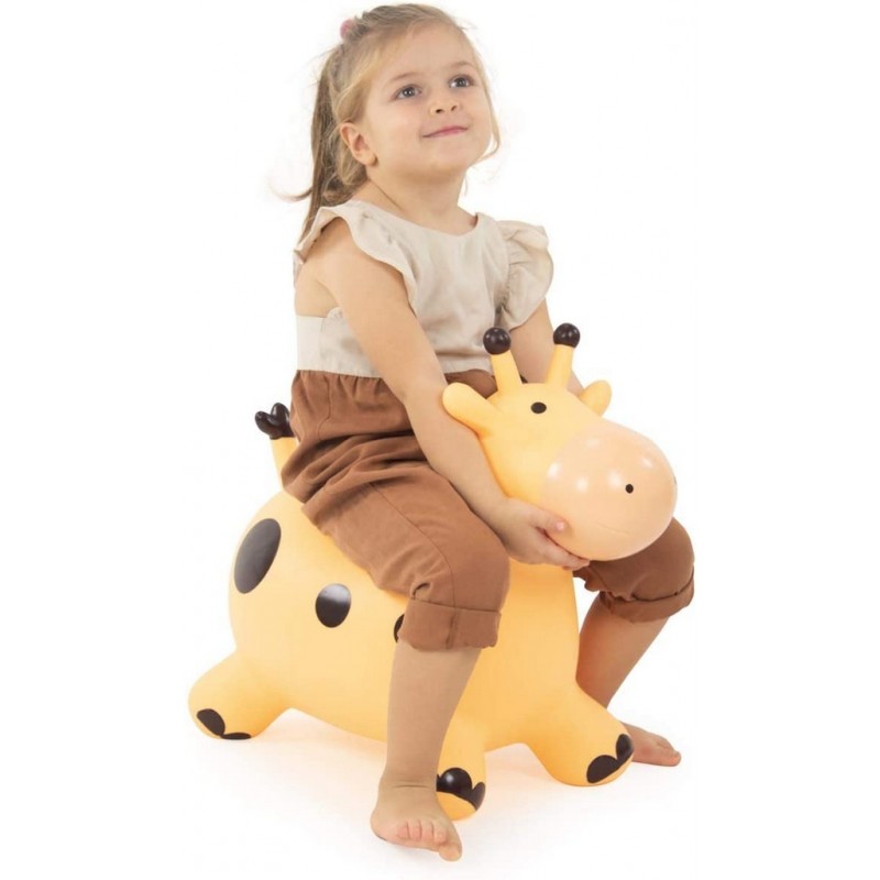 Toys Jump&Play Giraffa Cavalcabile e Gonfiabile con Pompa Inclusa 